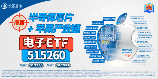 全球消费电子展来袭！政策补贴+AI催化，电子ETF（515260）盘中涨超2.5%，实时涨幅霸居全市场ETF前十！